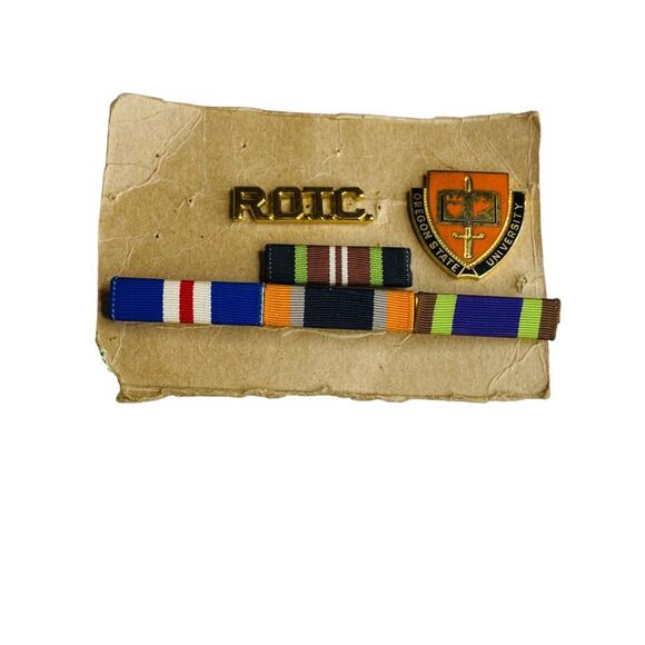 Vintage ROTC Pins Bar Oregon State University Lot of 4s - Picture 1 of 7
